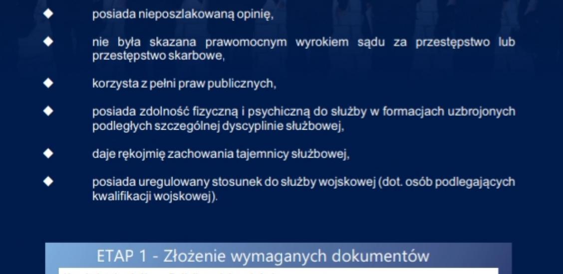 plakat o naborze do policji