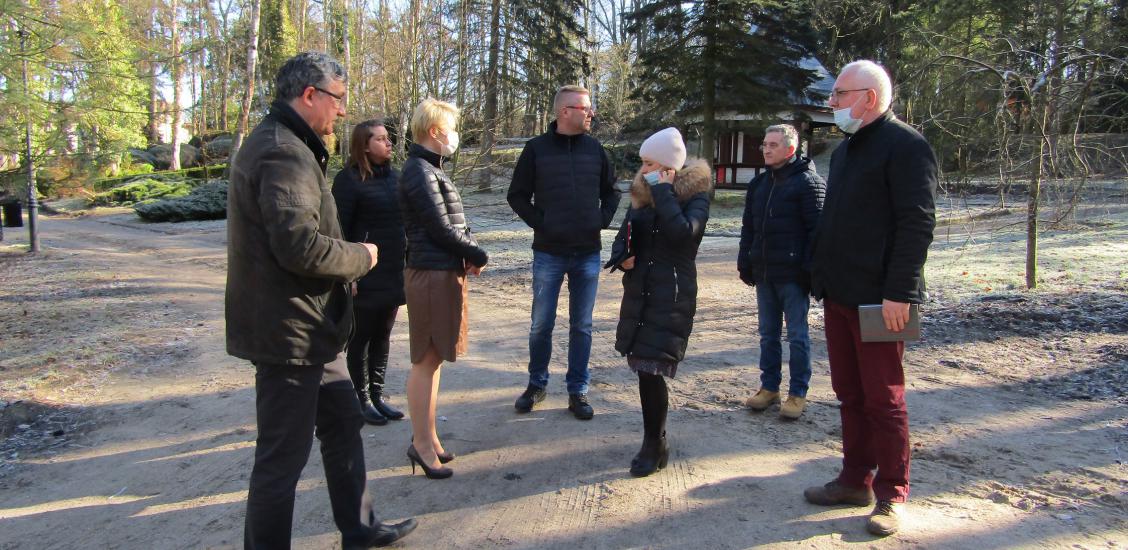 Przekazanie placu budowy w połczyńskim Parku Zdrojowym