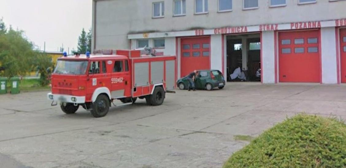 Podjazd przed siedziba OSP wymaga remontu