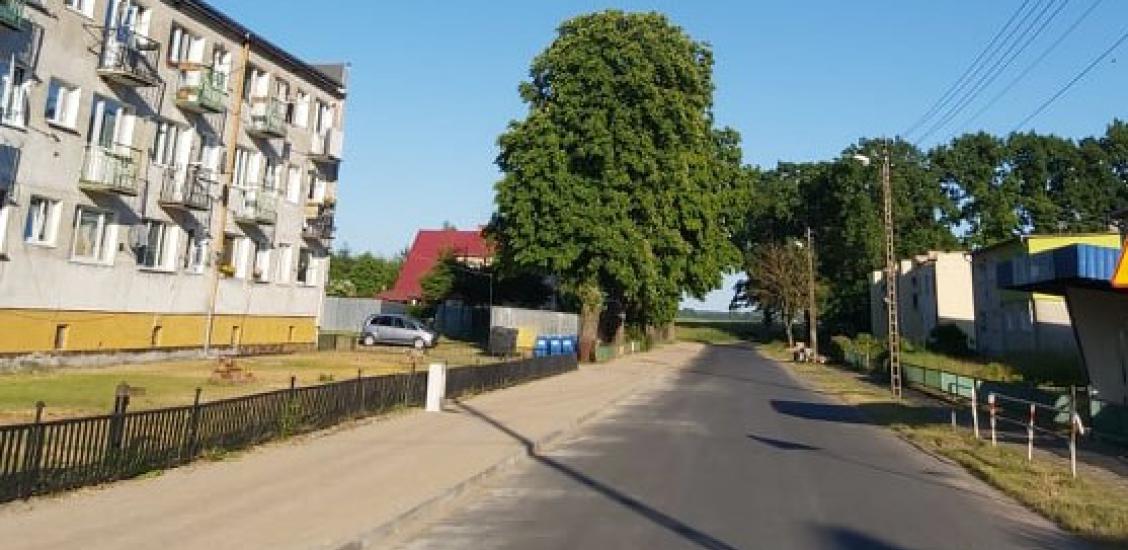 Gotowy chodnik w Łęgach