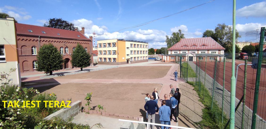 Widok na zrewitalizowany teren. Pojawi się tam także trawa