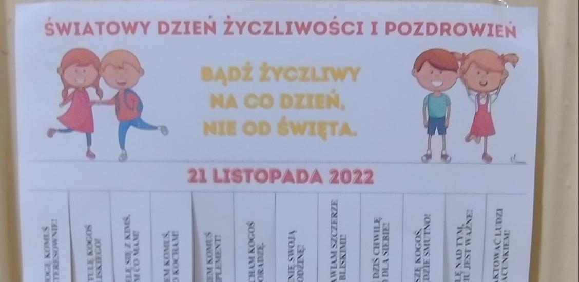 Światowy Dzień Życzliwości i Pozdrowień- zadania do wykonania