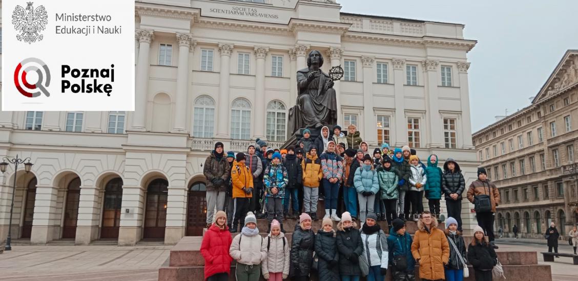 Klasa VI i VII w Warszawie- Pomnik Kopernika