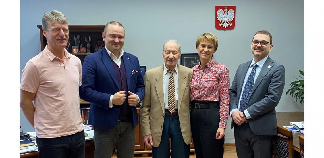 Spotkanie w Ratuszu Pana Dobryjanowicza z Burmistrzem Sebastianem Witkiem