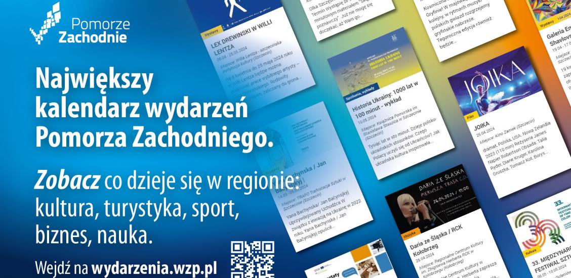 Kalendarz wydarzeń Pomorza Zachodniego - plakat