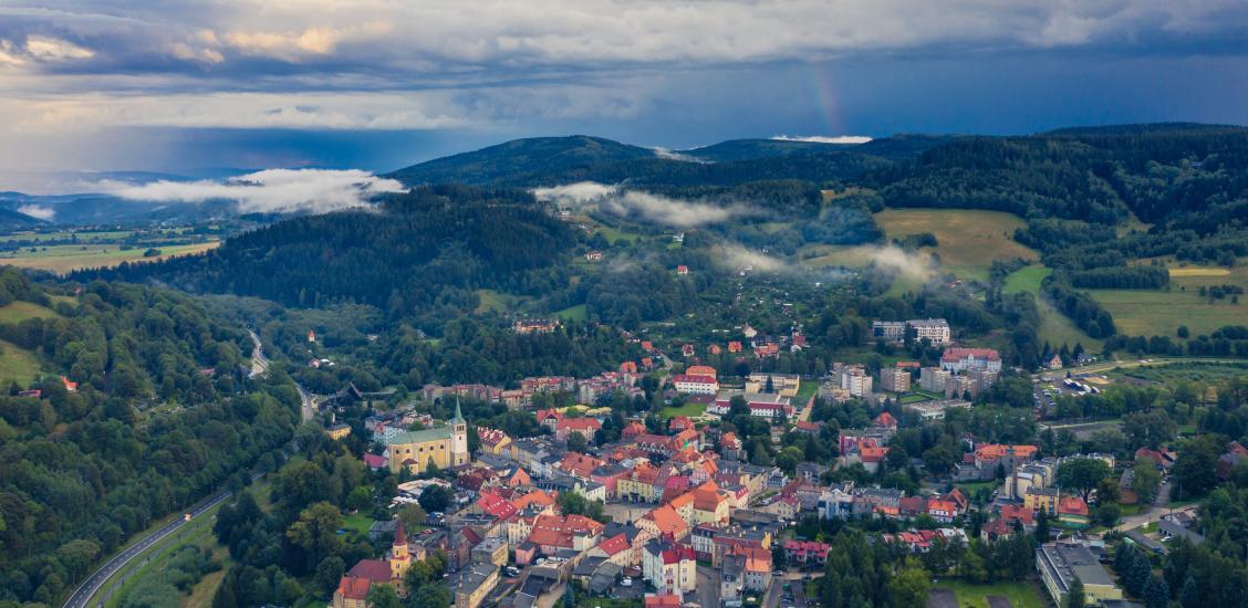 Widok na Duszniki-Zdrój