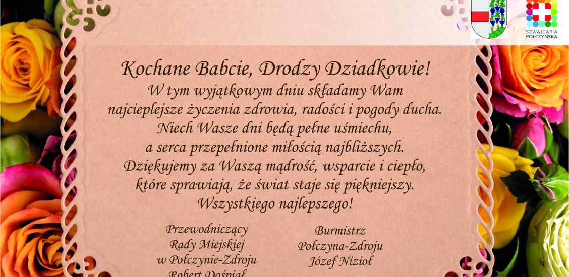 Życzenia z okazji Dnia Babci i Dnia Dziadka