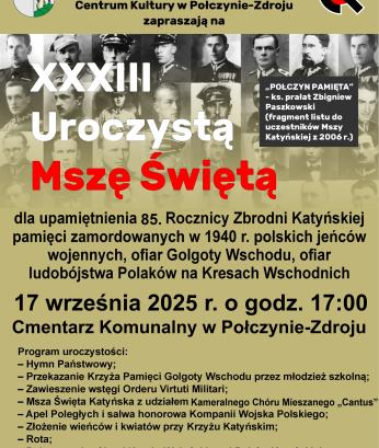 XXXIII Uroczysta Msza Katyńska w Połczynie-Zdroju