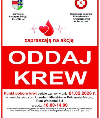 AKCJA ,,ODDAJ KREW''- plakat