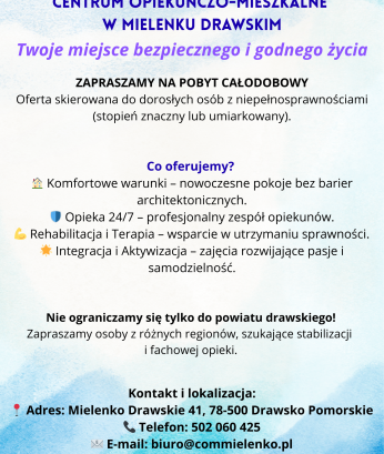 Centrum Opiekuńczo-Mieszkalne w Mielenku Drawskim