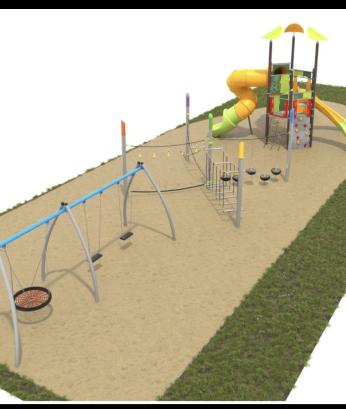 Projekt placu zabaw w Redle